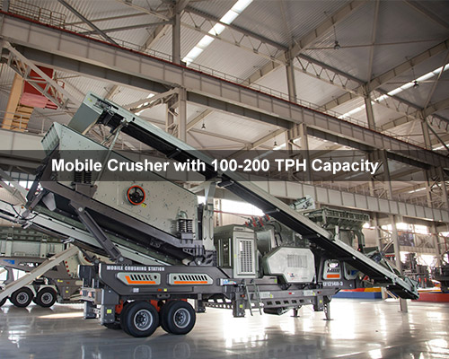 Mobile Crusher with 100-200 TPH Capacity