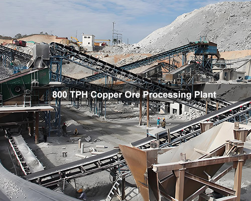 800 TPH Copper Ore Processing Plant