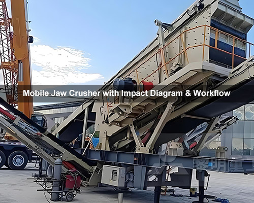 Mobile Jaw Crusher with Impact Diagram & Workflow