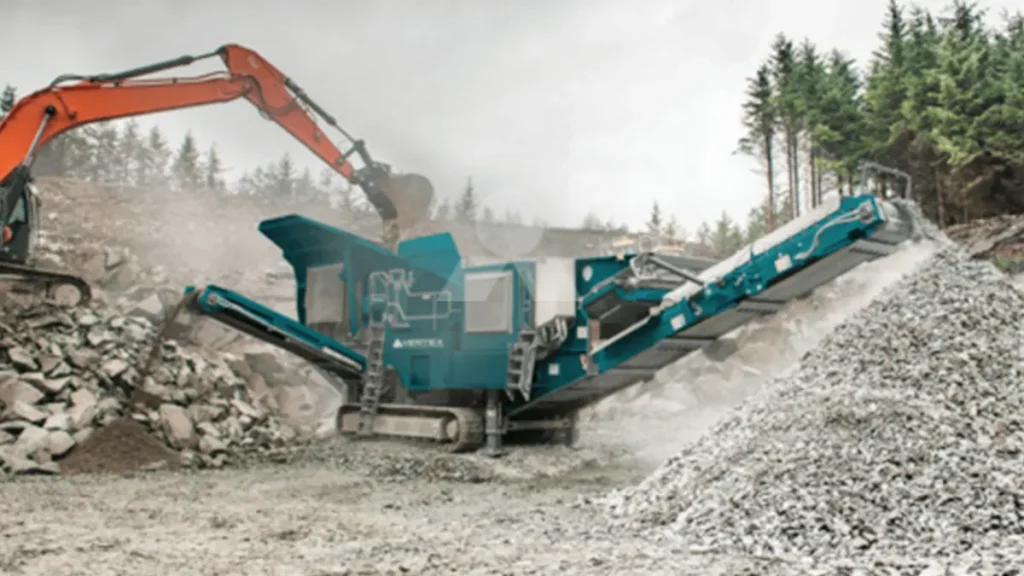 Mobile Crusher for Construction Waste Recycling Plant
