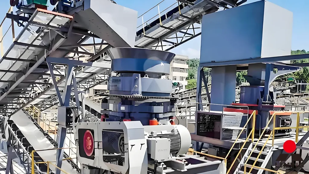 Liming Heavy Industry HPT series multi-cylinder hydraulic cone crusher in operation